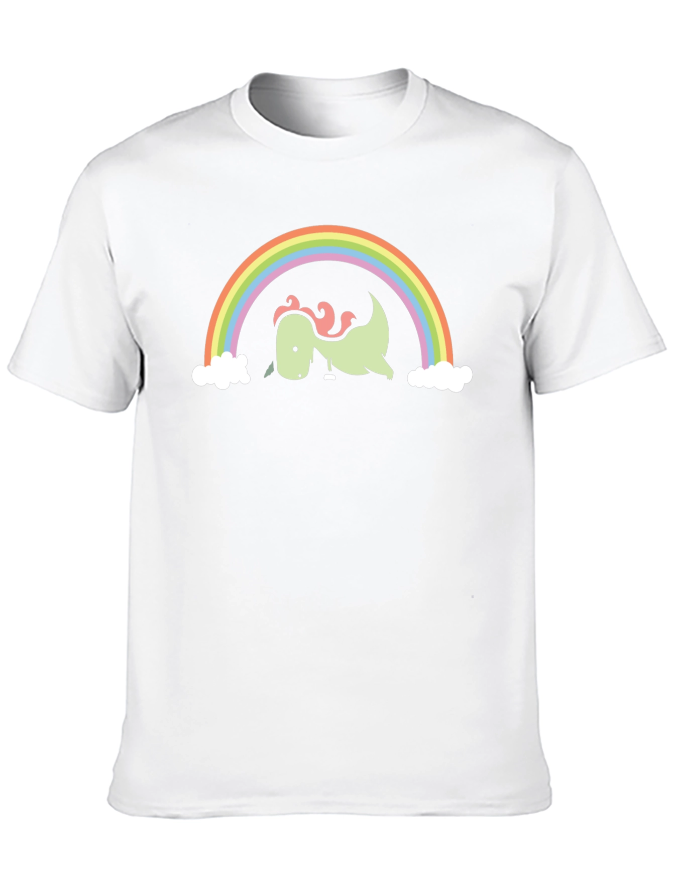 Dino Rainbow Graphic Tee - Black