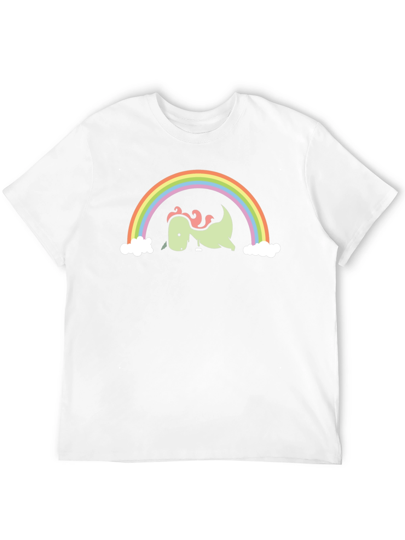 Dino Rainbow Graphic Tee - Black
