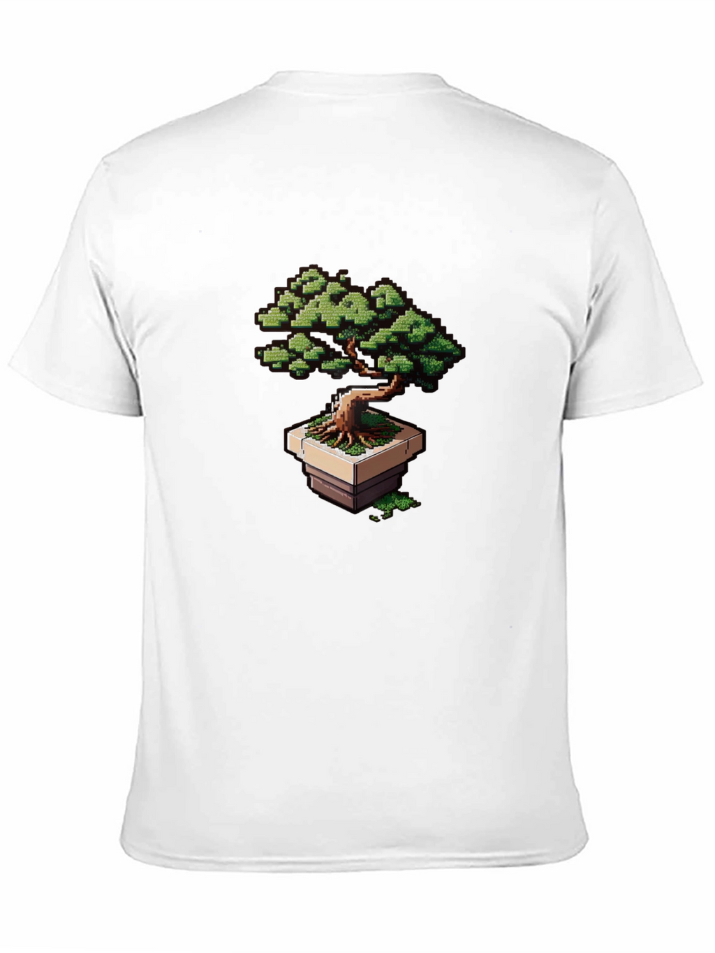 Pixel Art Bonsai Tree Graphic Tee