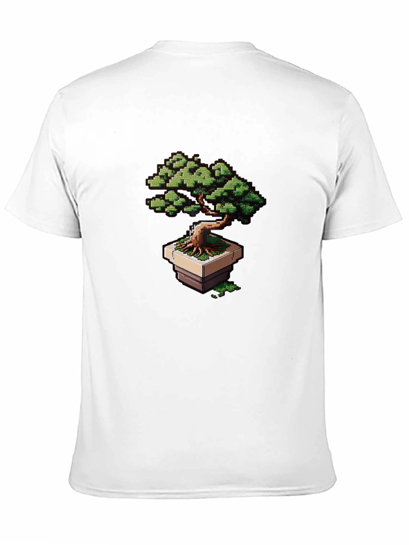 Pixel Art Bonsai Tree Graphic Tee