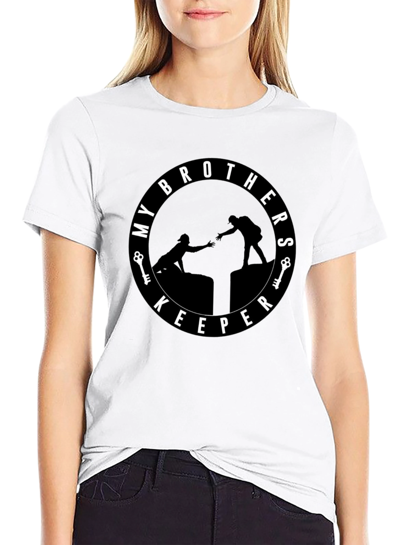 My Brothers Keeper Black Graphic Tee