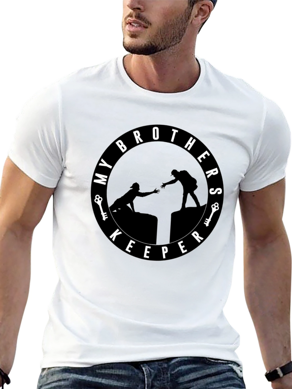 My Brothers Keeper Black Graphic Tee