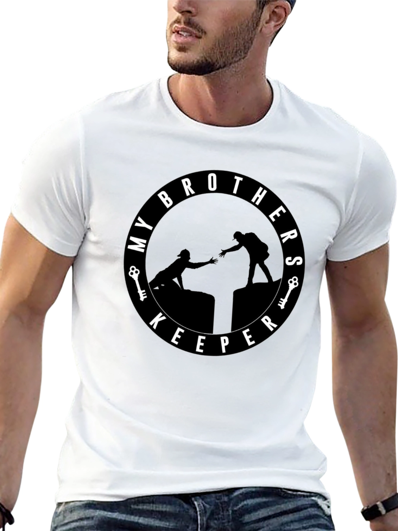 My Brothers Keeper Black Graphic Tee