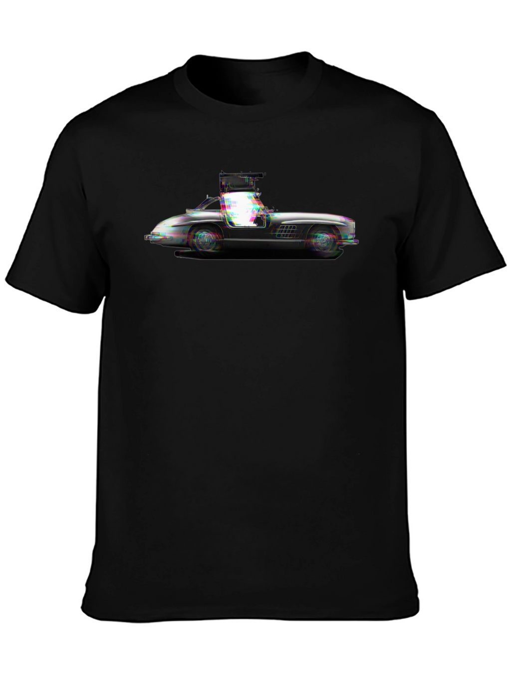 Sleek Car Graphic Tee - Black