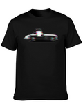 Sleek Car Graphic Tee - Black