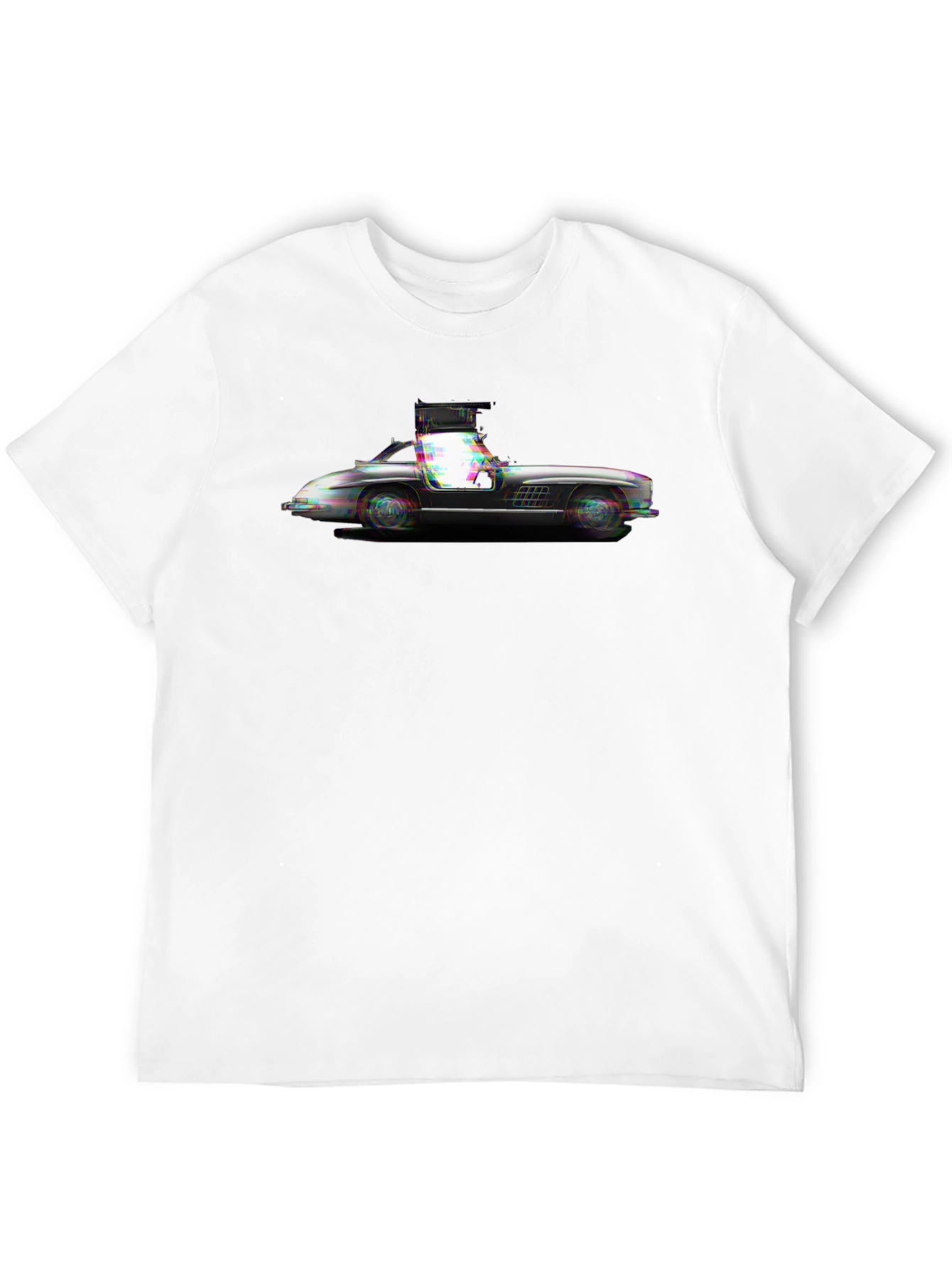 Sleek Car Graphic Tee - Black
