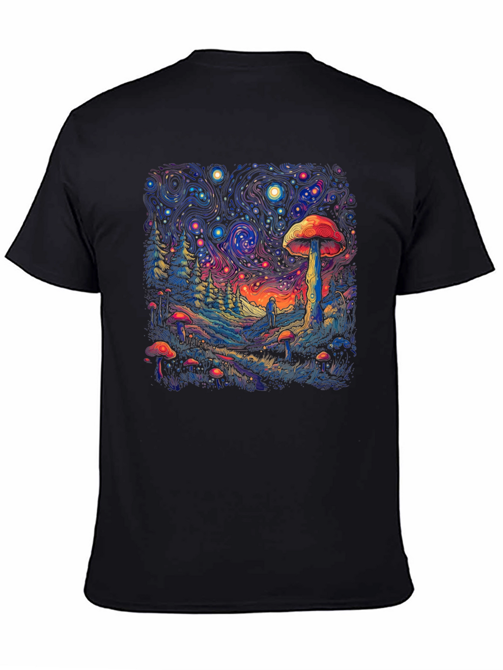 Trippy Mushroom Forest T-Shirt