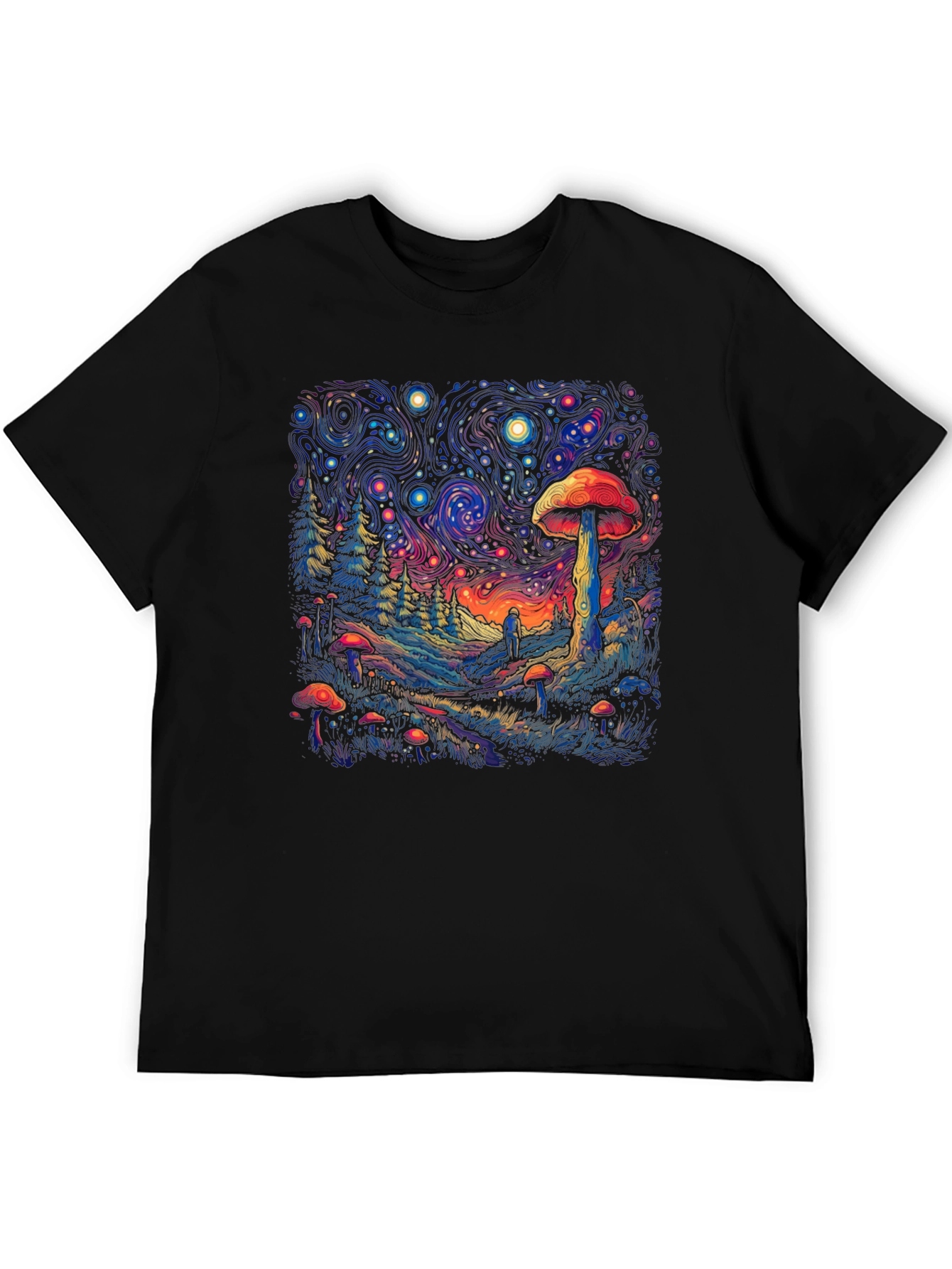 Trippy Mushroom Forest T-Shirt