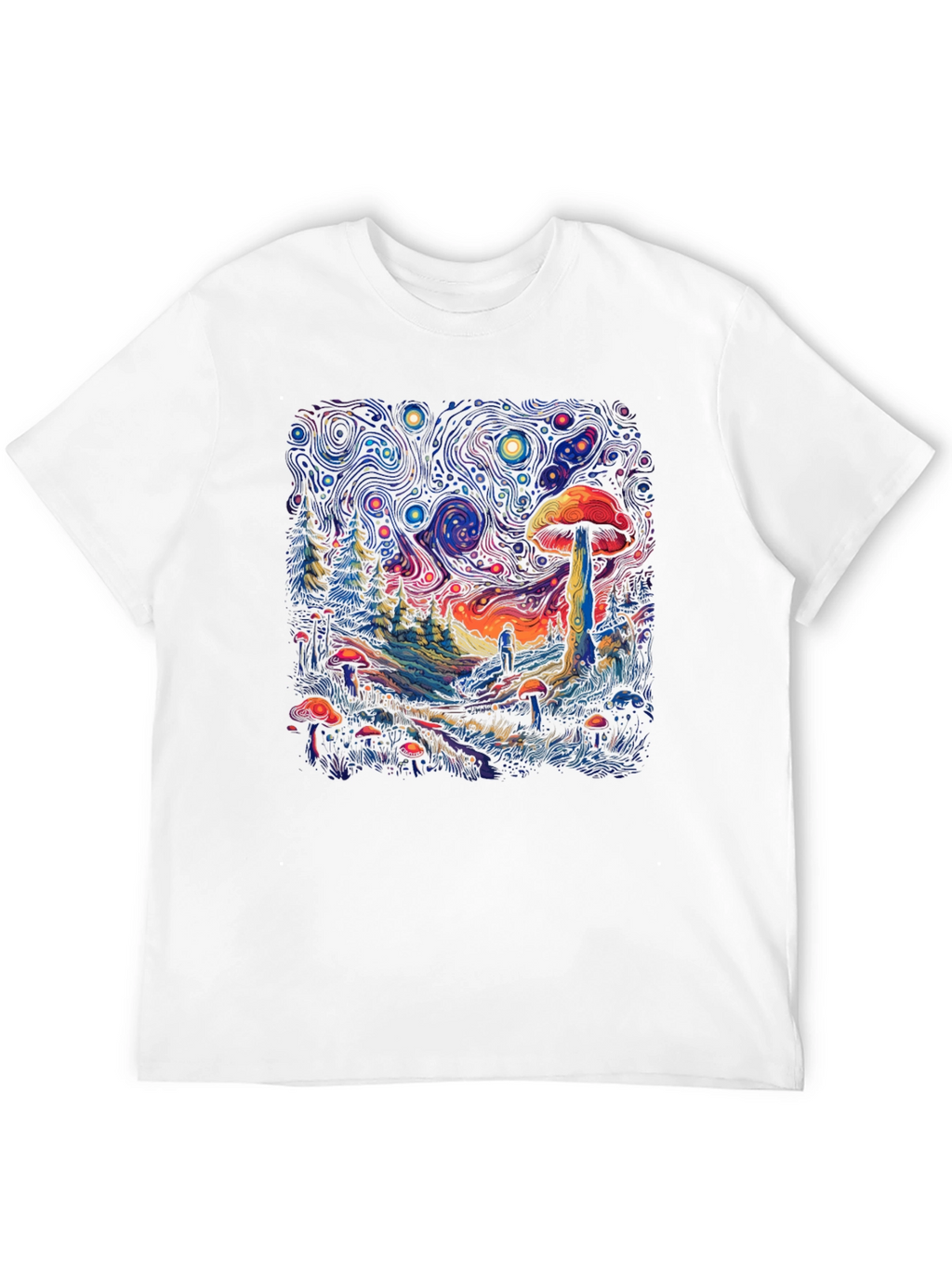 Trippy Mushroom Forest T-Shirt
