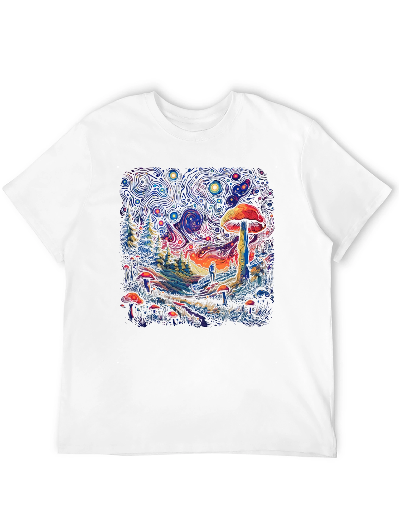 Trippy Mushroom Forest T-Shirt
