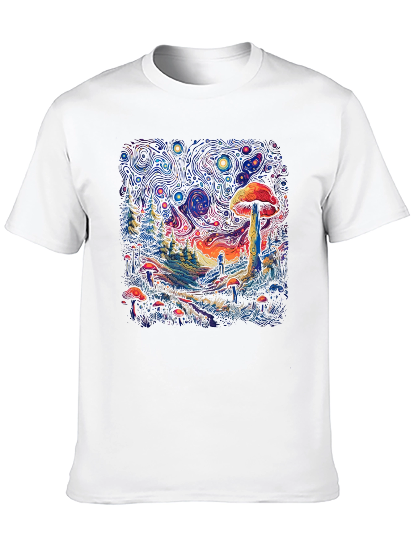 Trippy Mushroom Forest T-Shirt