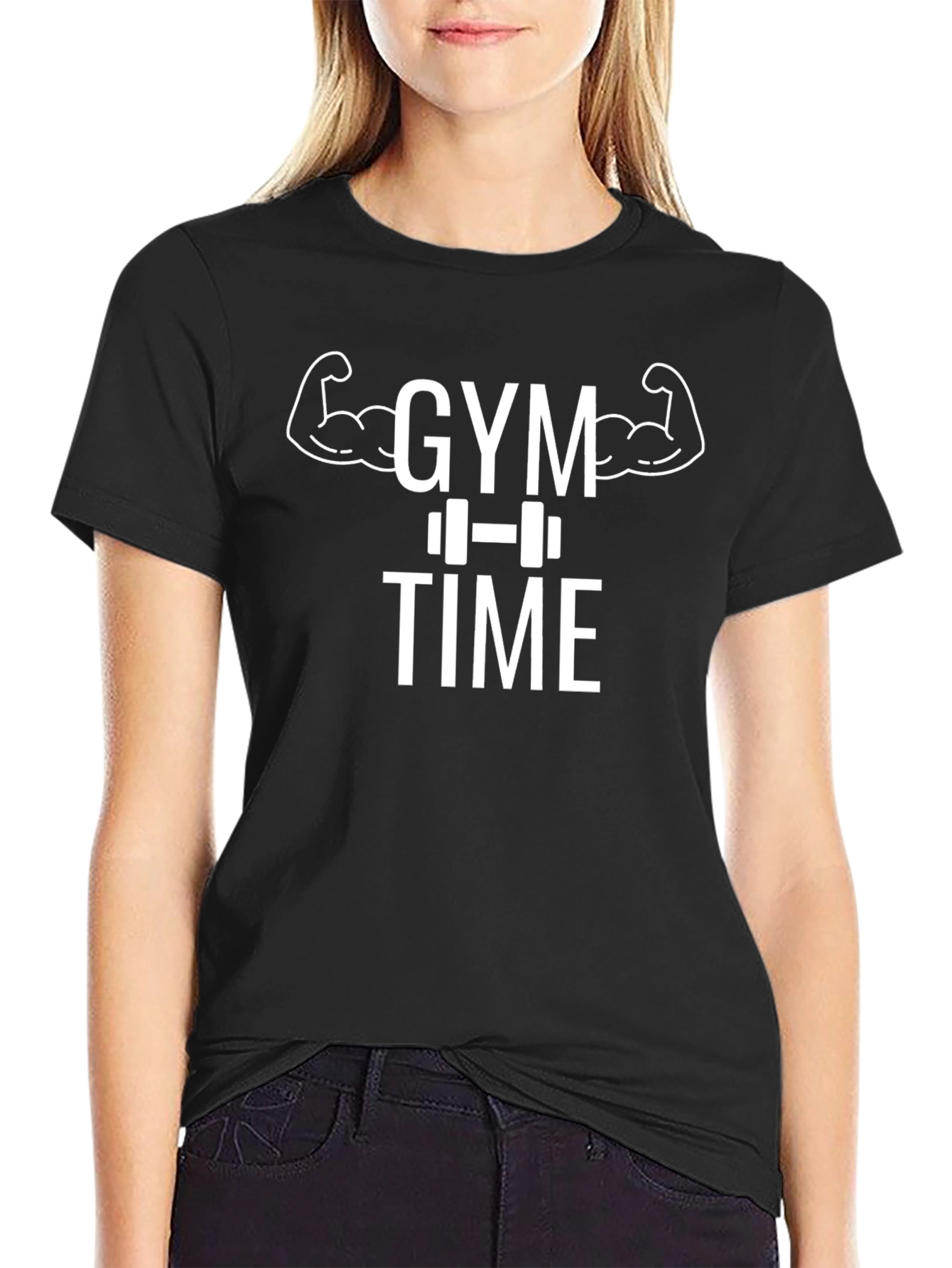 Gym Time Black T-Shirt