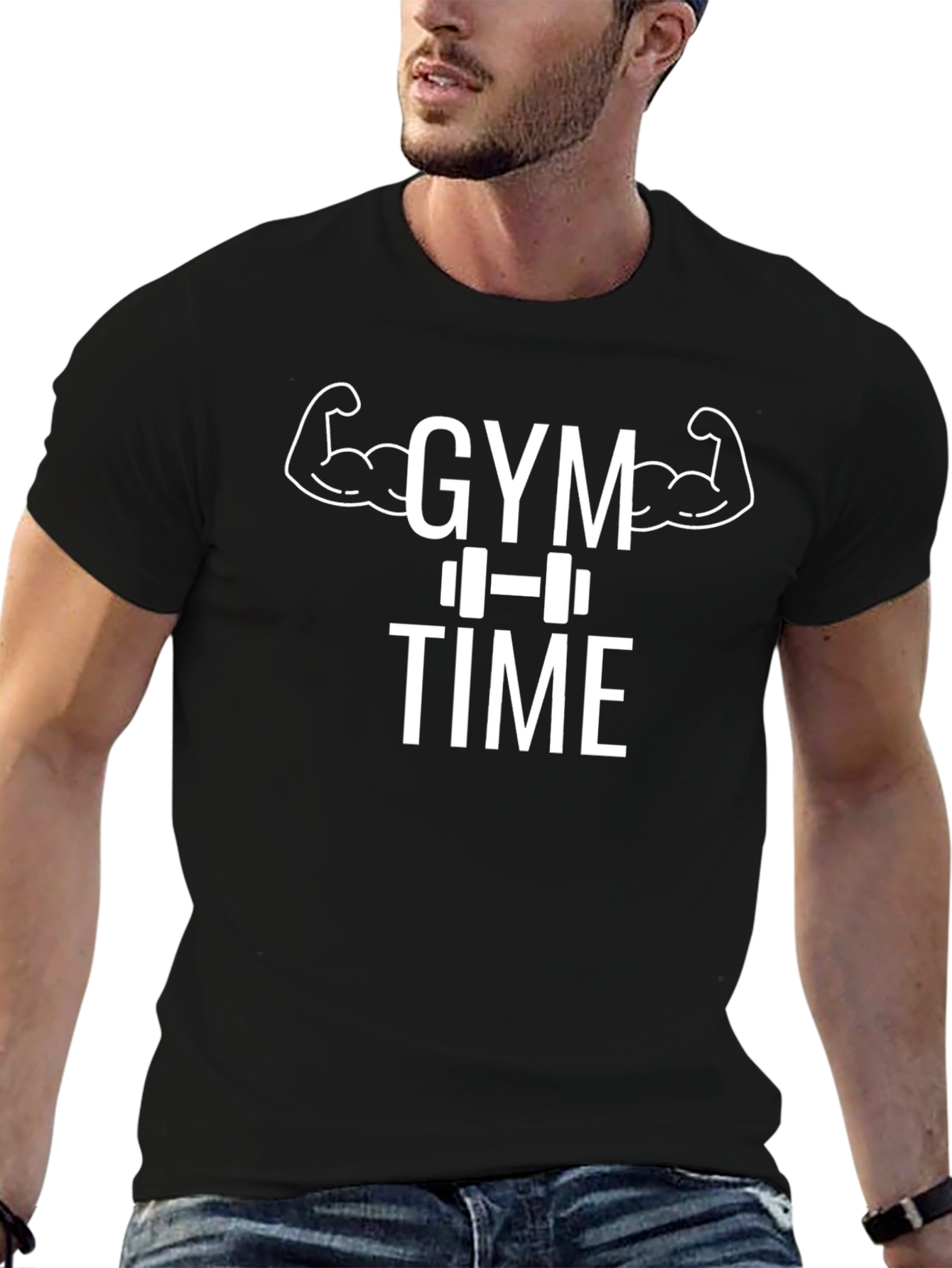 Gym Time Black T-Shirt