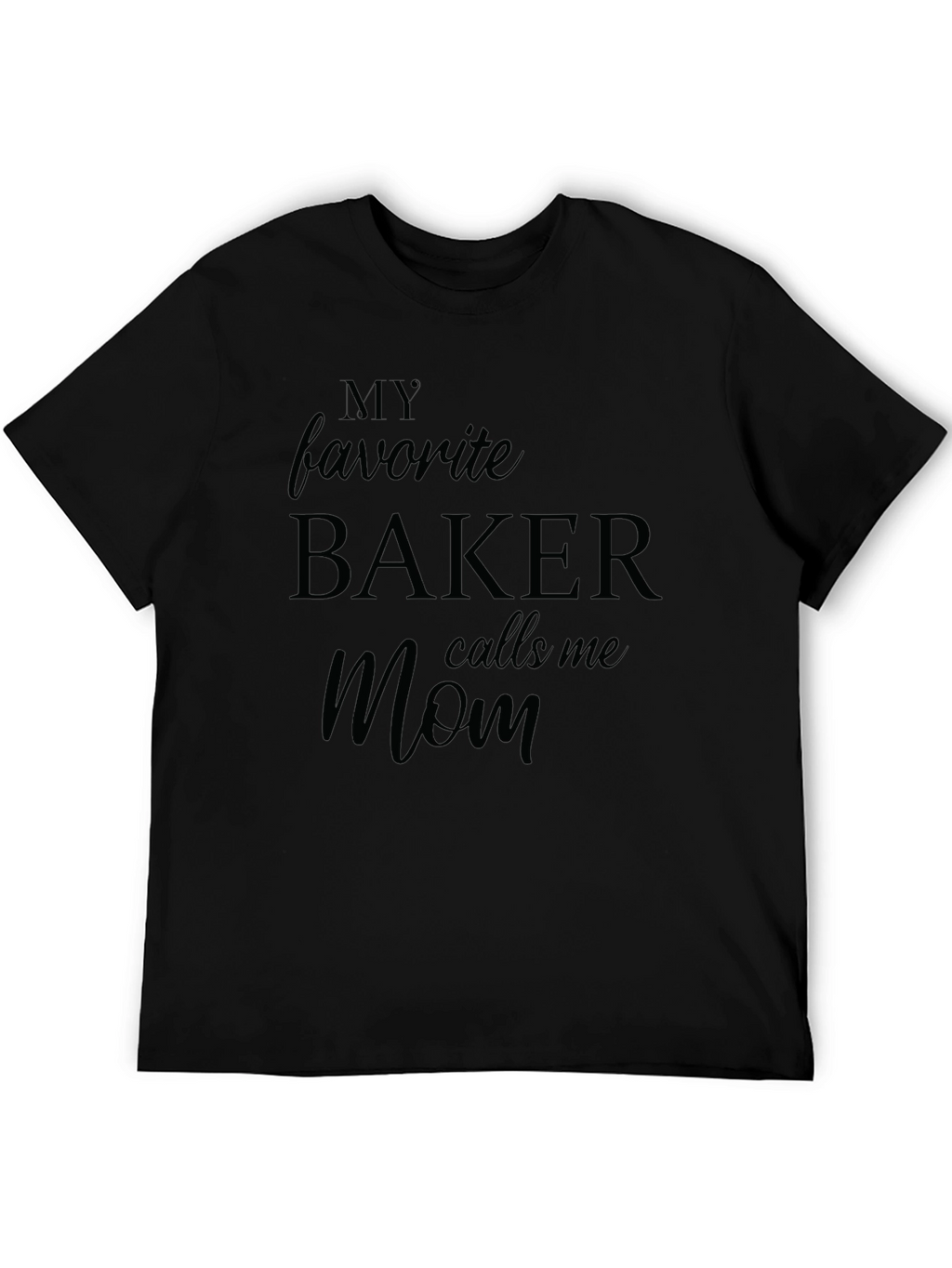 Bakers Mom T-Shirt - Black Short Sleeve
