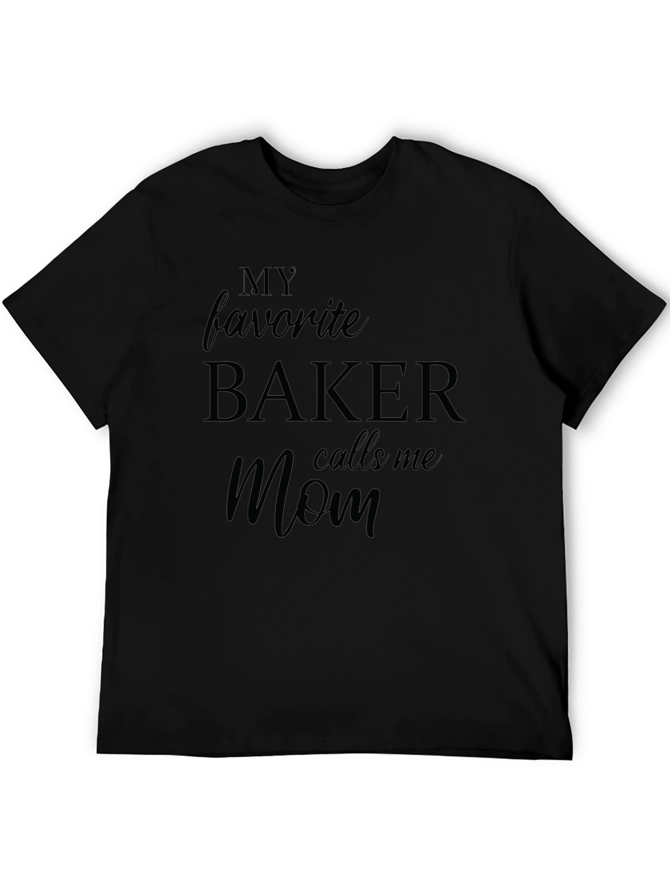 Bakers Mom T-Shirt - Black Short Sleeve
