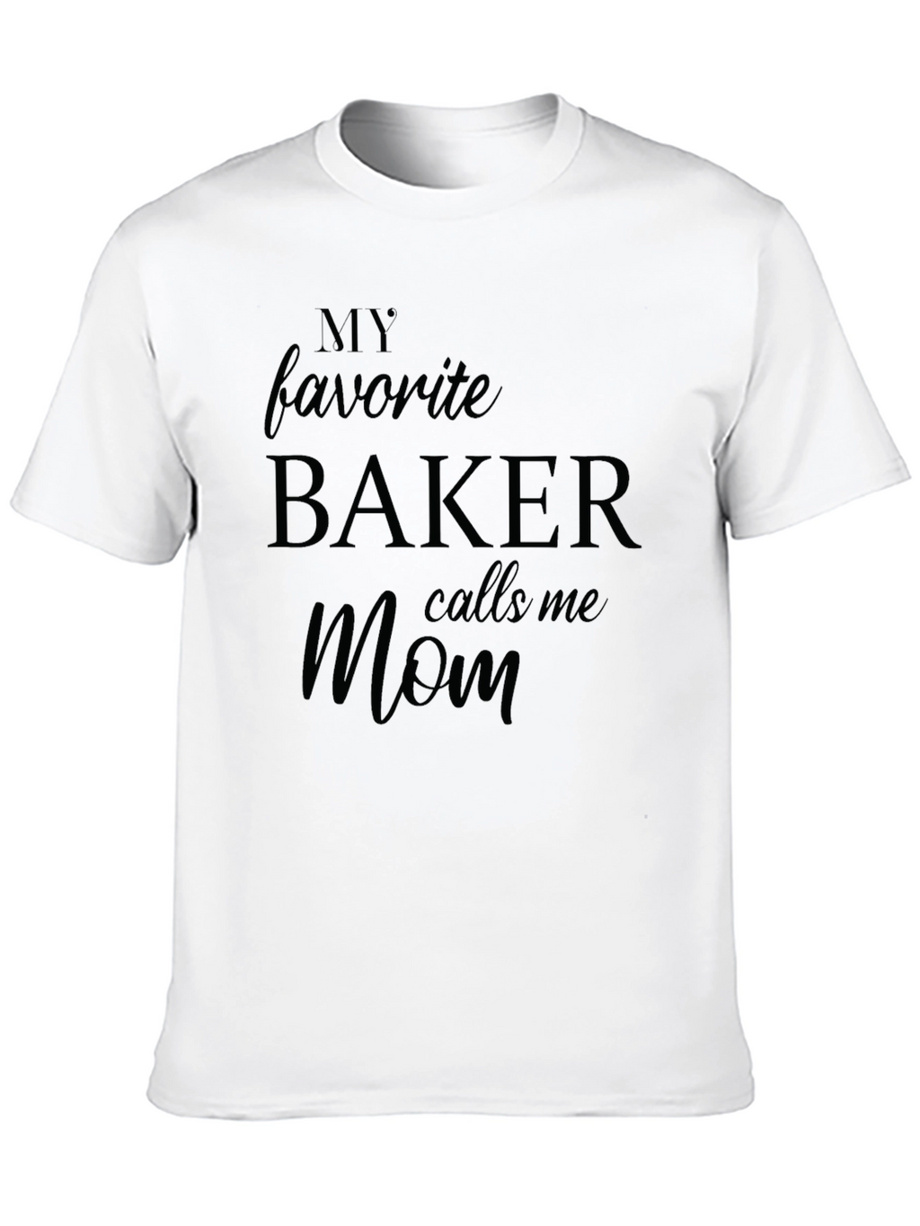 Bakers Mom T-Shirt - Black Short Sleeve
