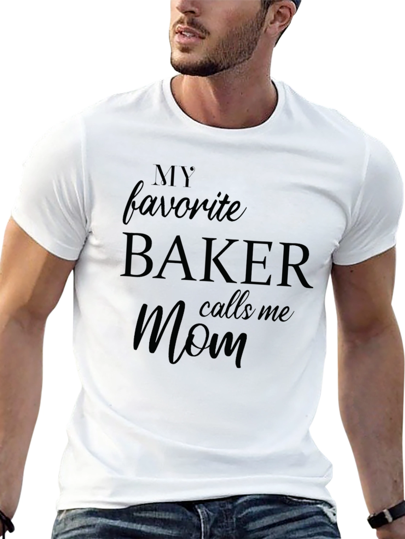 Bakers Mom T-Shirt - Black Short Sleeve