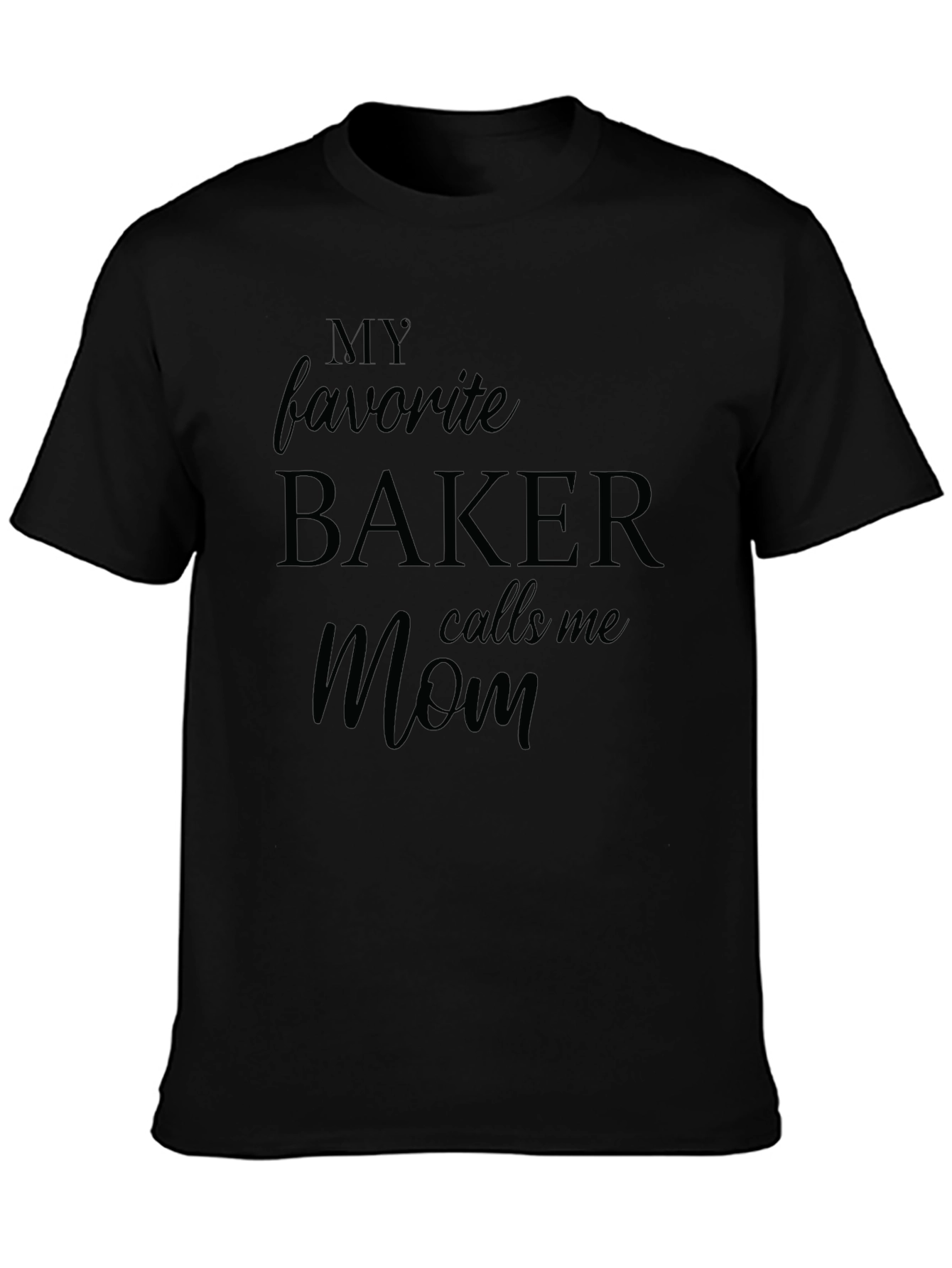 Bakers Mom T-Shirt - Black Short Sleeve