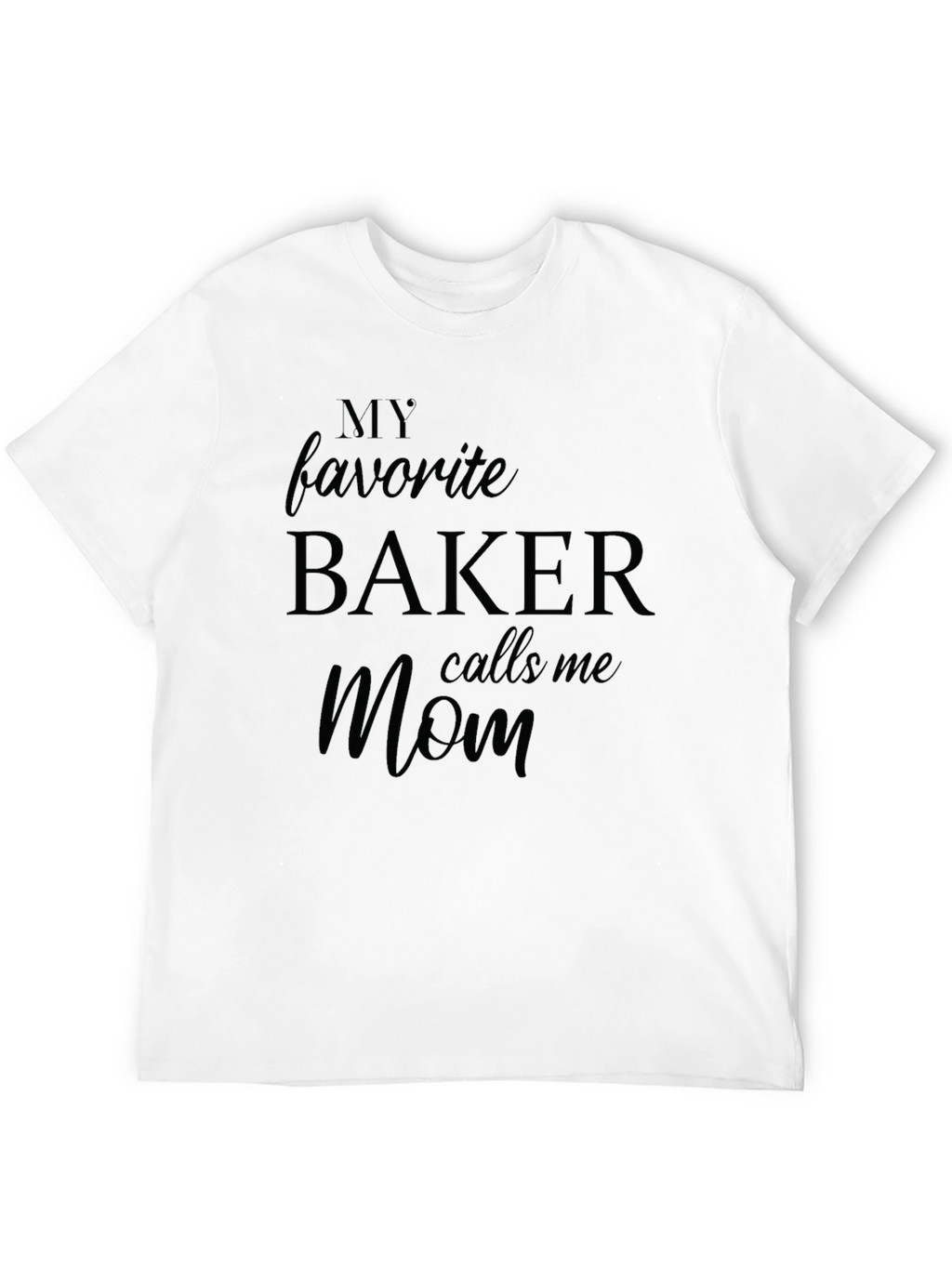 Bakers Mom T-Shirt - Black Short Sleeve
