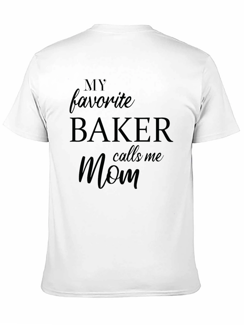 Bakers Mom T-Shirt - Black Short Sleeve