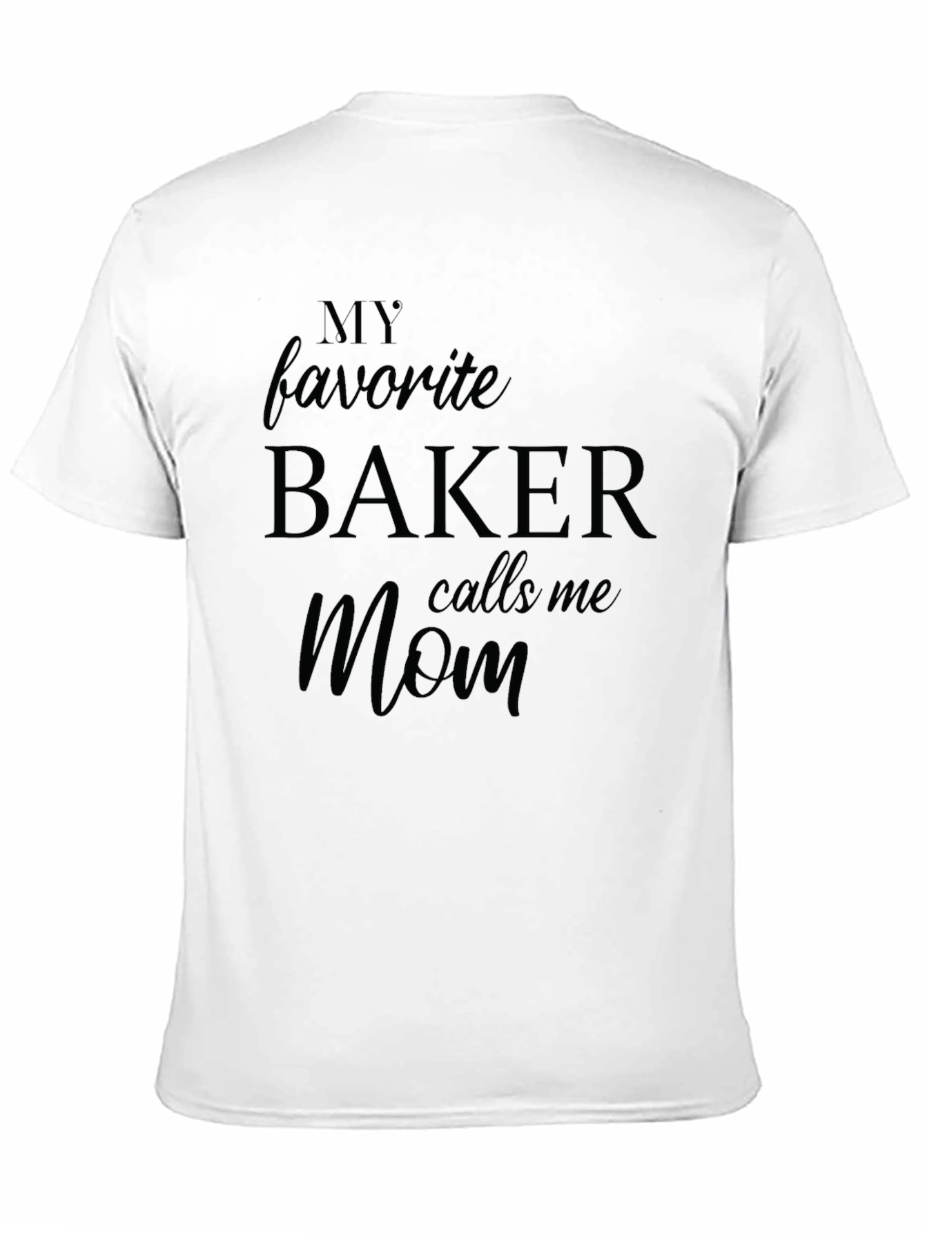 Bakers Mom T-Shirt - Black Short Sleeve