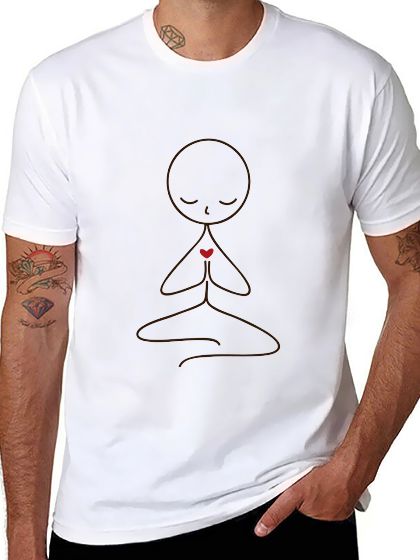 Meditative Mind Black T-Shirt