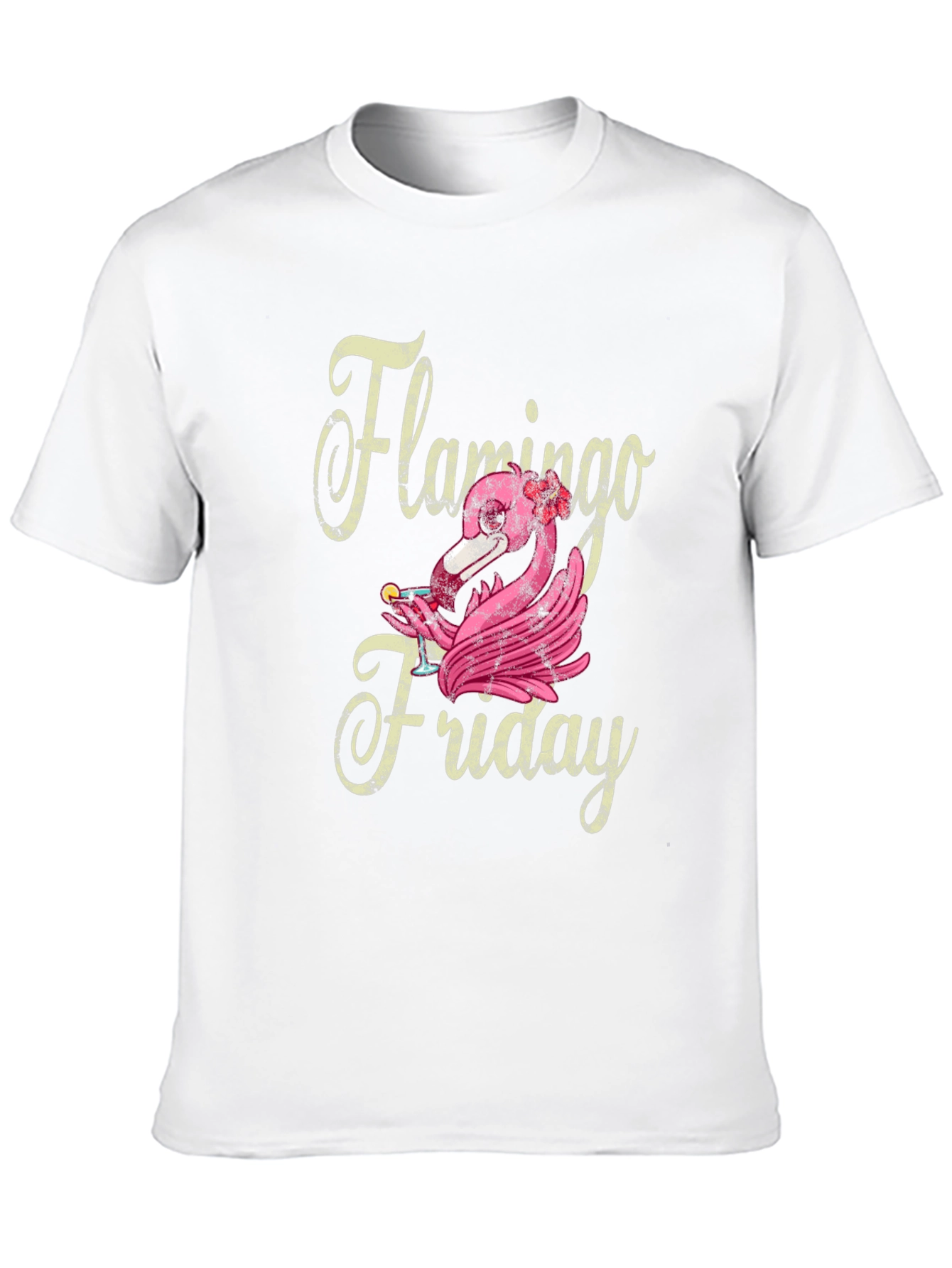 Flamingo Friday Graphic T-Shirt - Fun Weekend Vibes