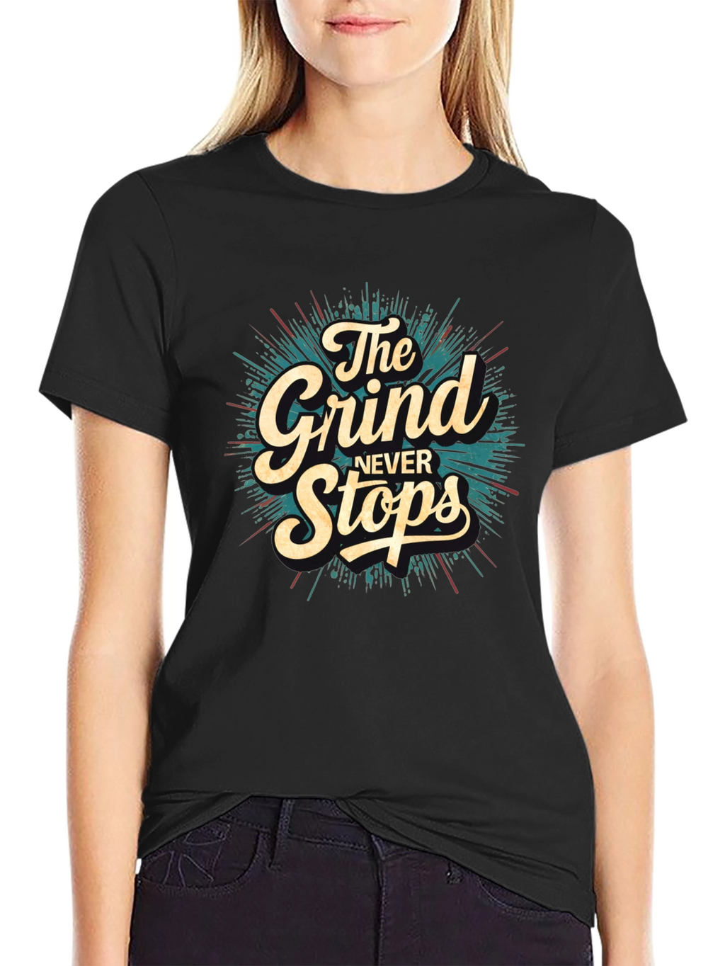 The Grind Never Stops Graphic T-Shirt