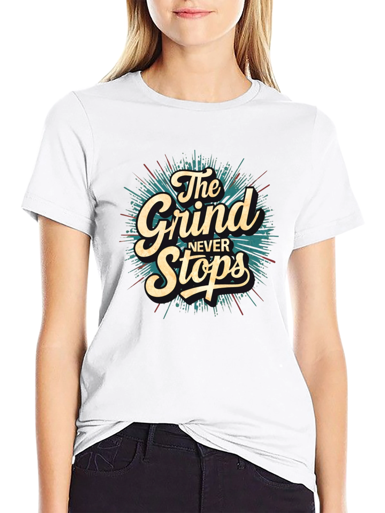 The Grind Never Stops Graphic T-Shirt