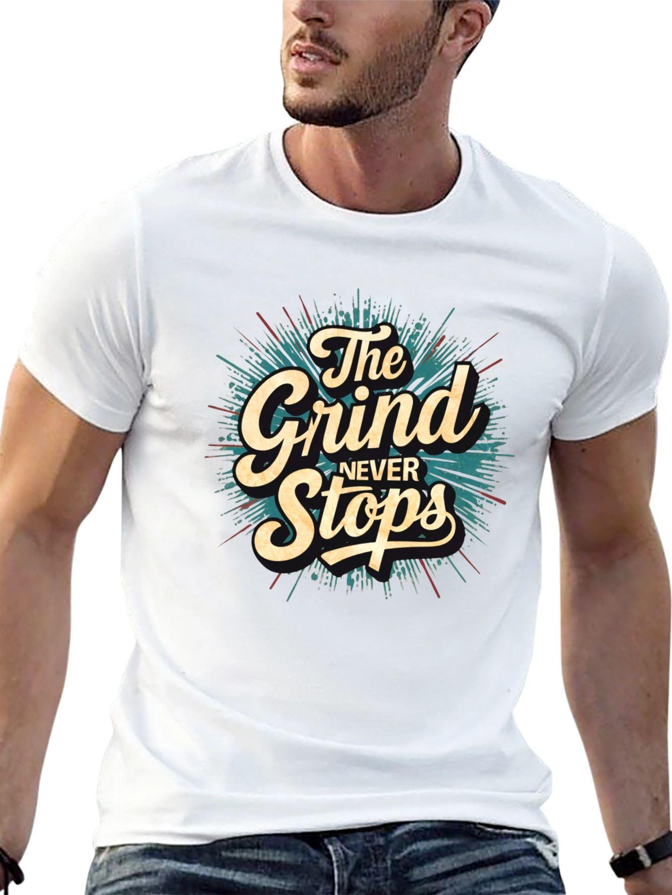 The Grind Never Stops Graphic T-Shirt