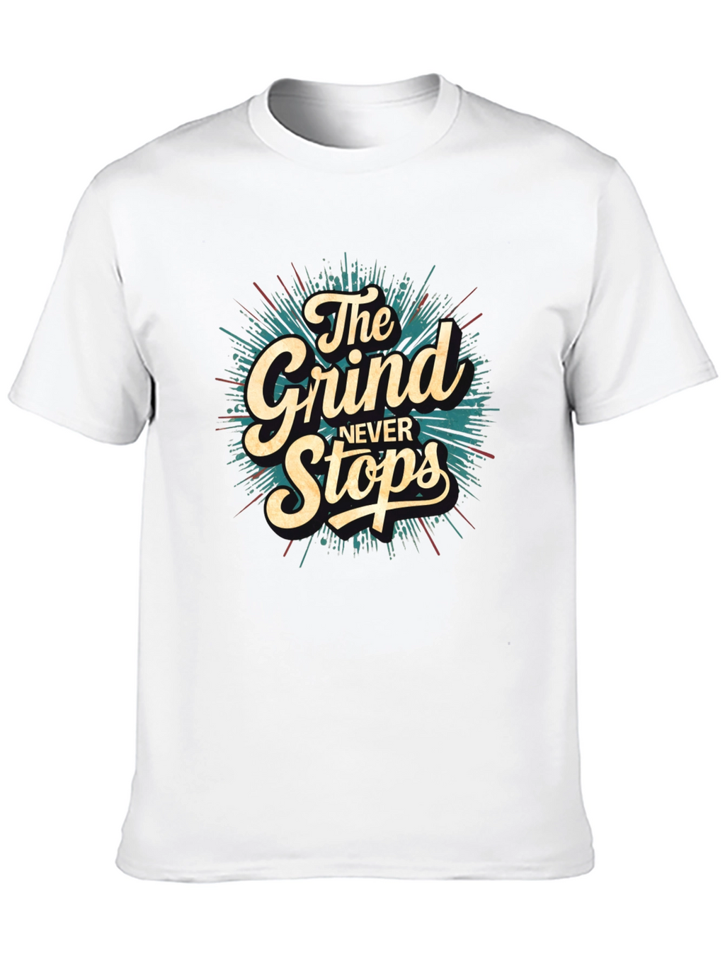 The Grind Never Stops Graphic T-Shirt