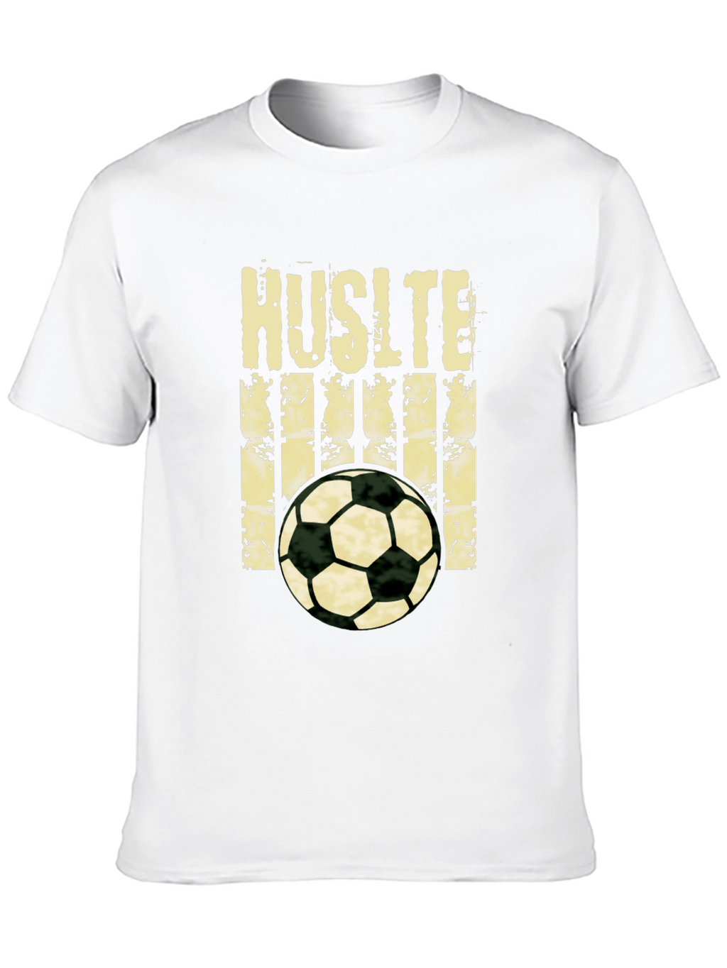 Hustle Soccer T-Shirt - Black Graphic Tee