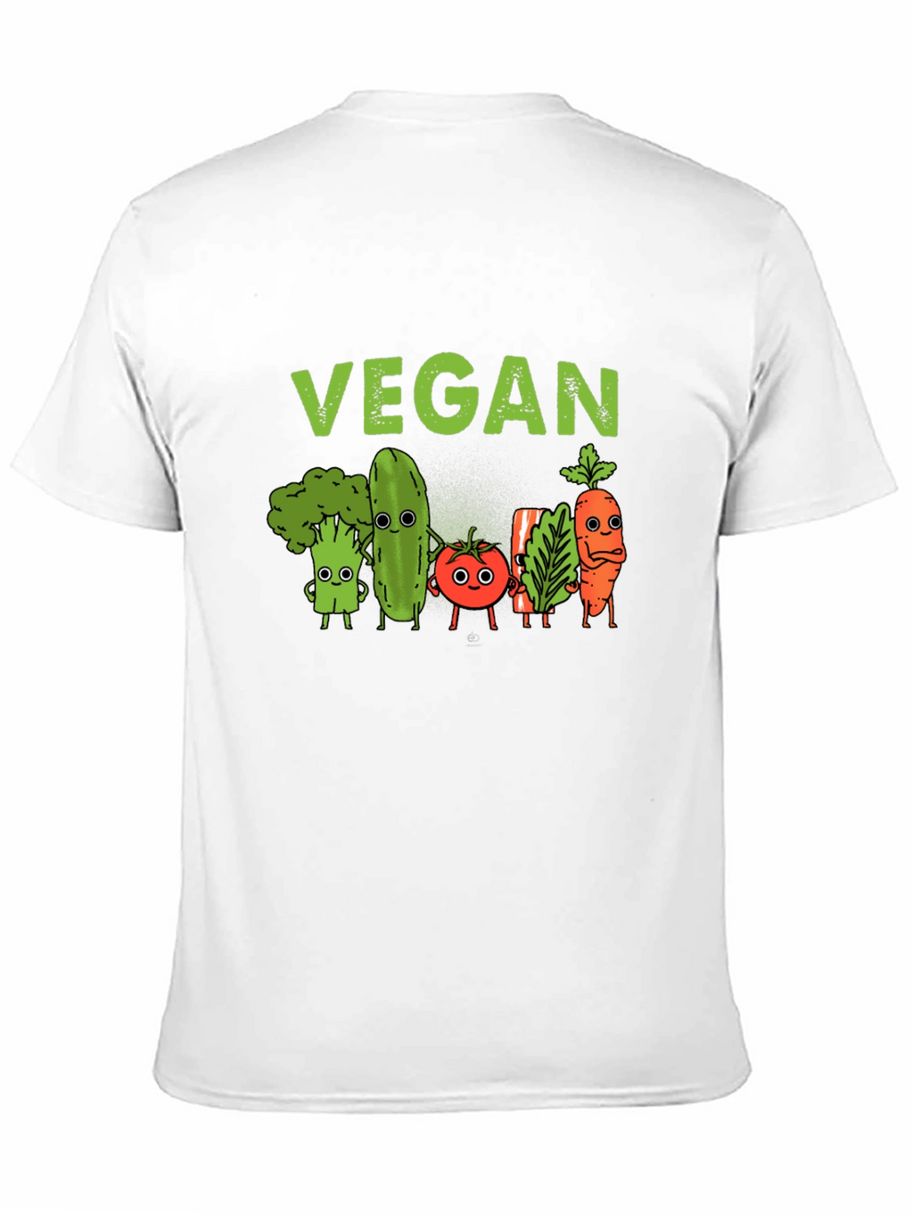 Vegan T-Shirt - Cute Cartoon Vegetables
