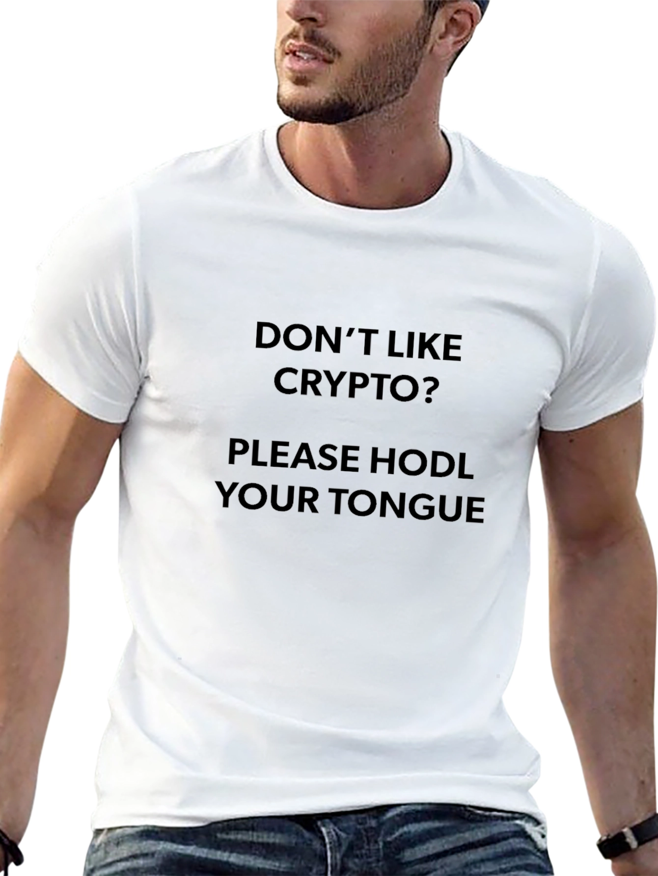 Crypto HODL Tongue Graphic Tee