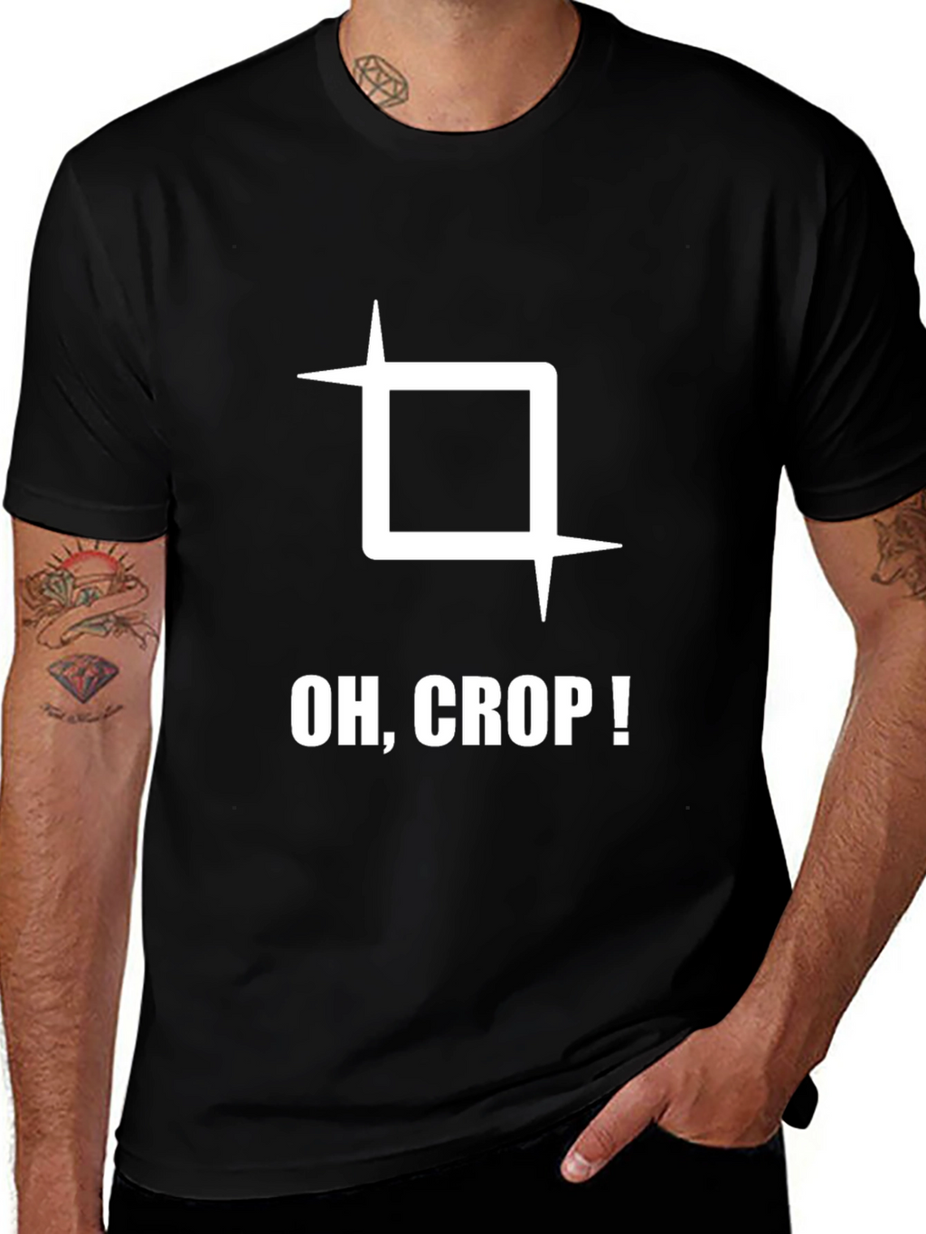 Oh Crop! Graphic Tee - Funny Photography T-Shirt