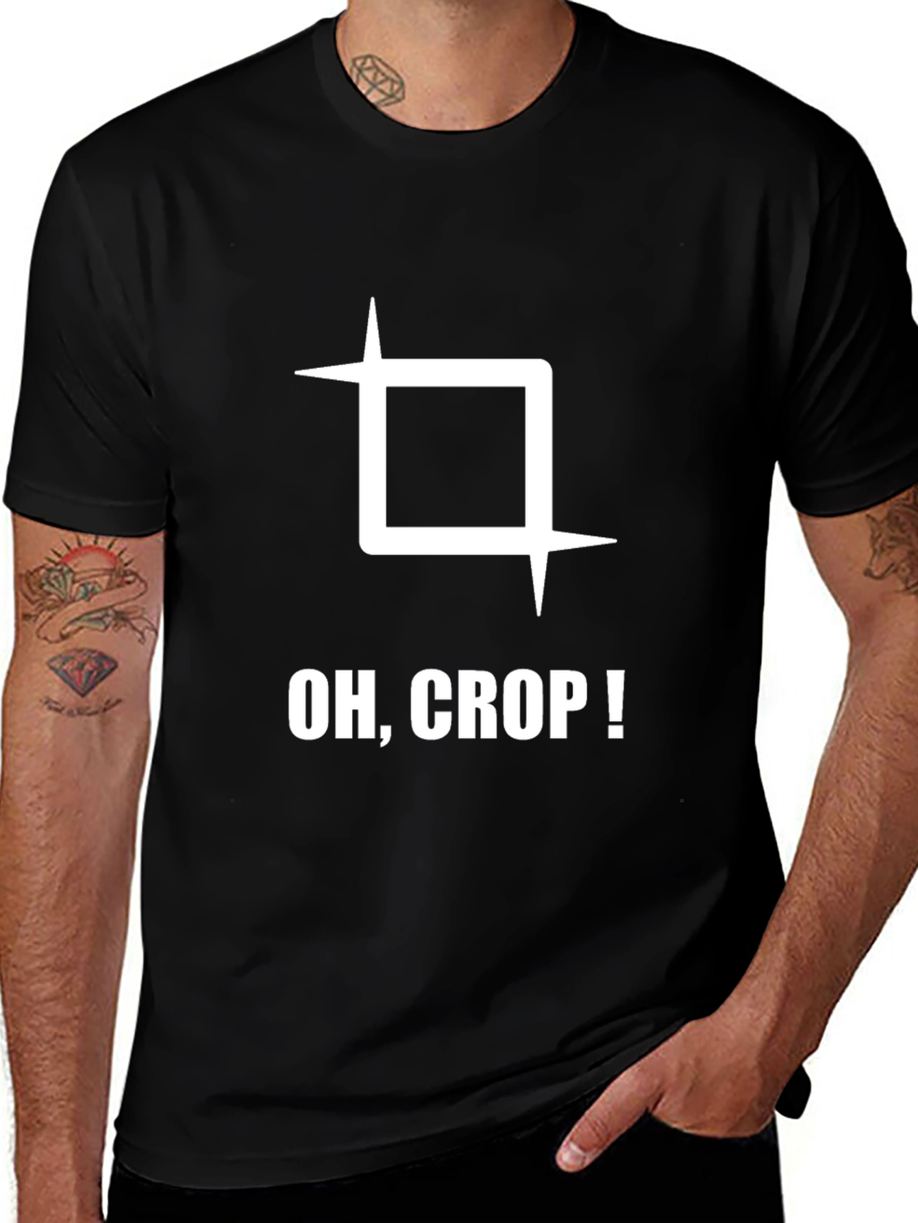 Oh Crop! Graphic Tee - Funny Photography T-Shirt