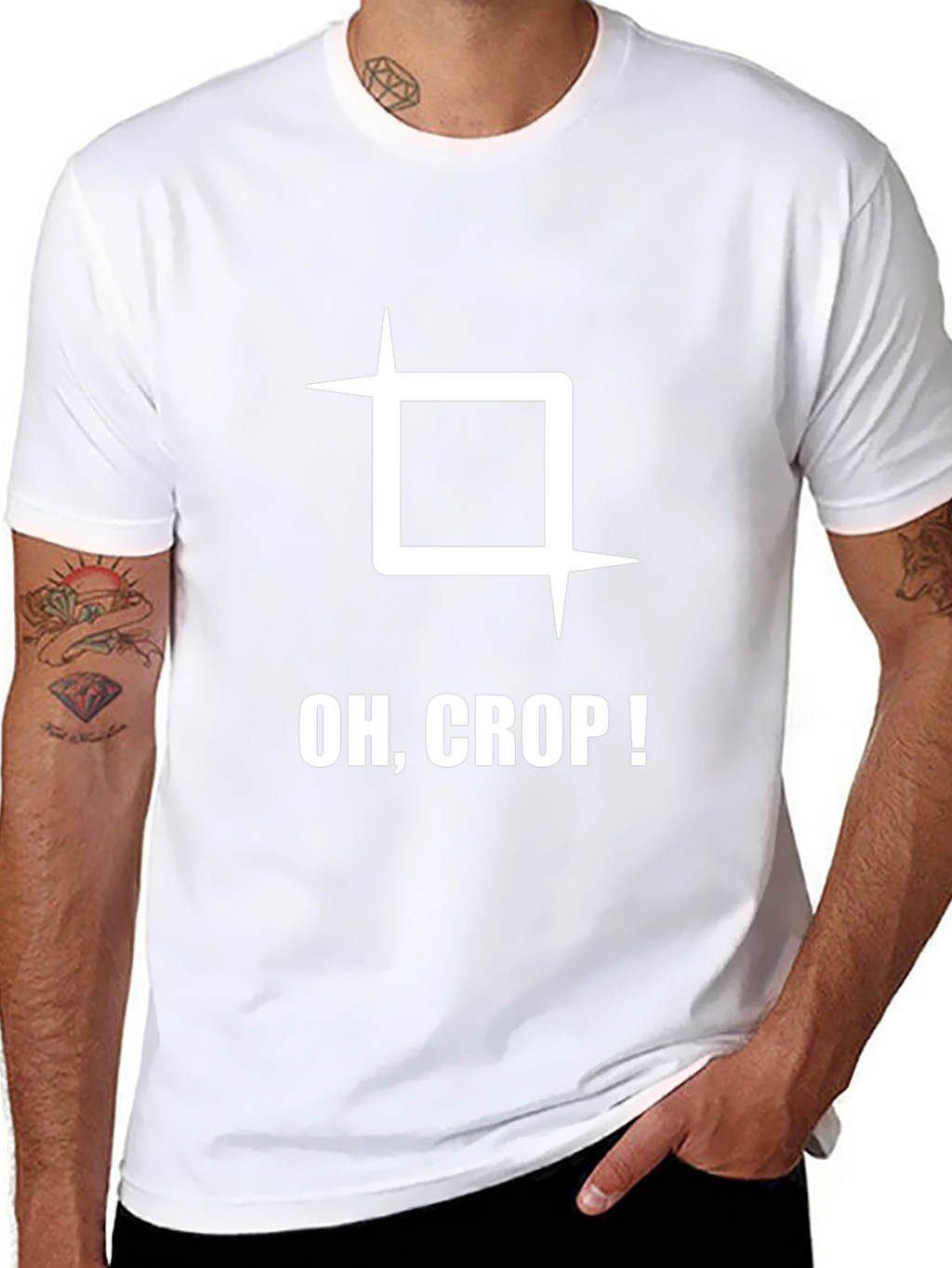 Oh Crop! Graphic Tee - Funny Photography T-Shirt