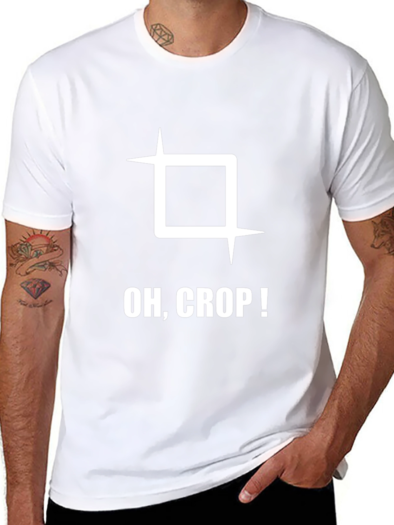 Oh Crop! Graphic Tee - Funny Photography T-Shirt