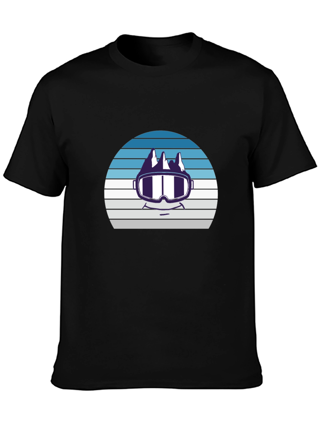 Cool Mountain Ski Goggles Graphic Tee