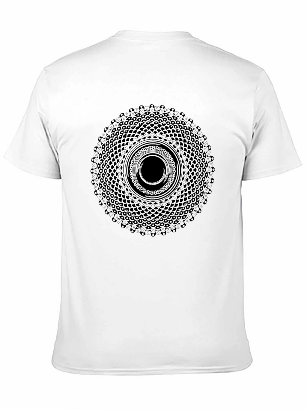Geometric Mandala Black T-Shirt