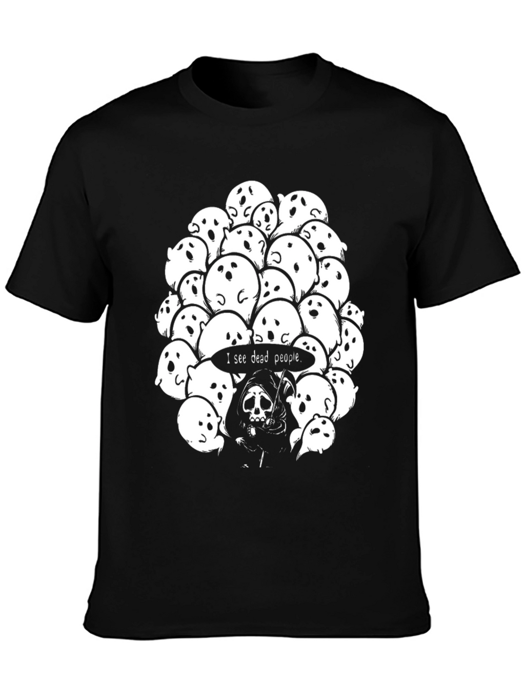 I See Dead People Ghost T-Shirt - Black