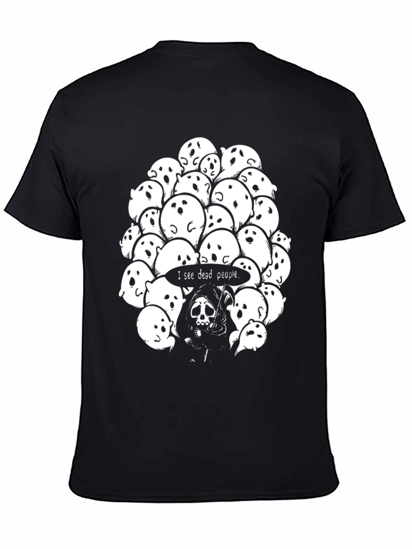 I See Dead People Ghost T-Shirt - Black
