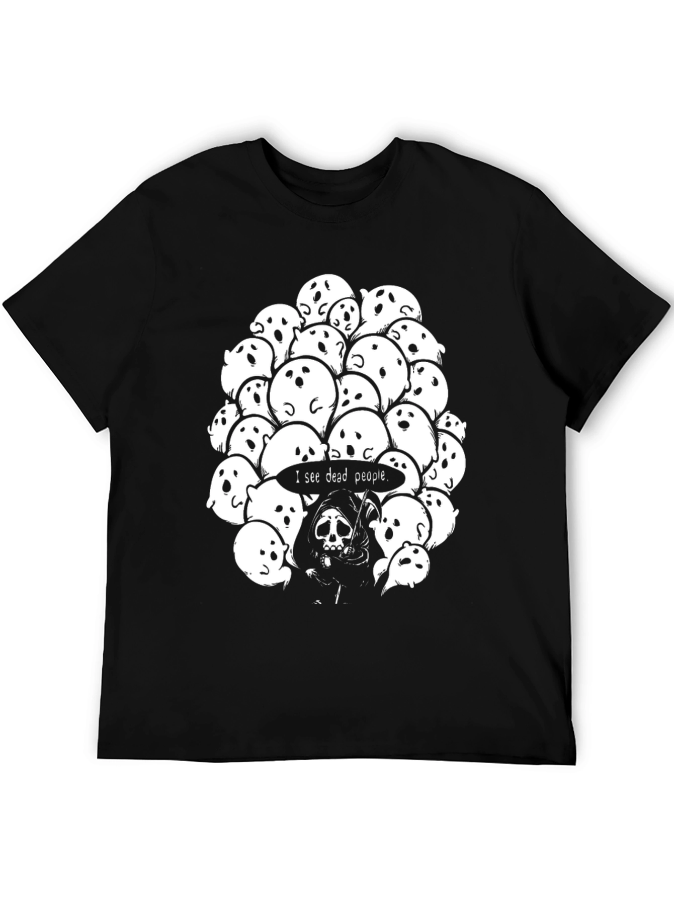 I See Dead People Ghost T-Shirt - Black