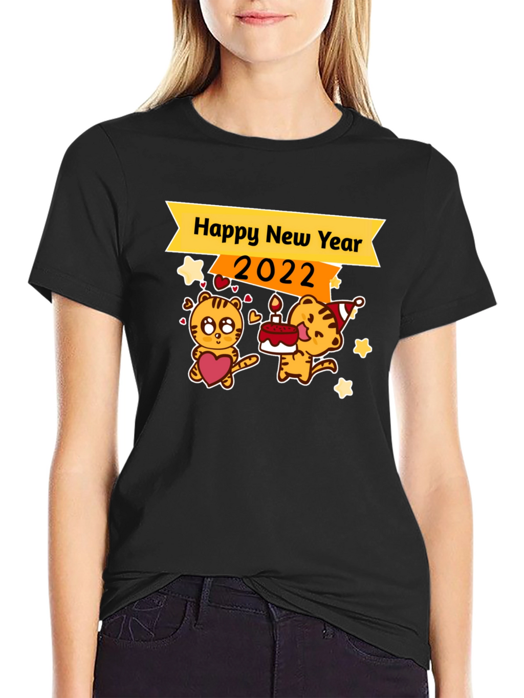 Happy New Year 2022 Tiger Graphic Tee