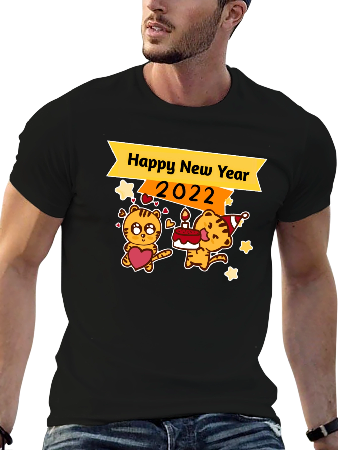 Happy New Year 2022 Tiger Graphic Tee