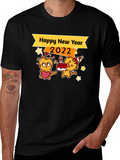 Happy New Year 2022 Tiger Graphic Tee