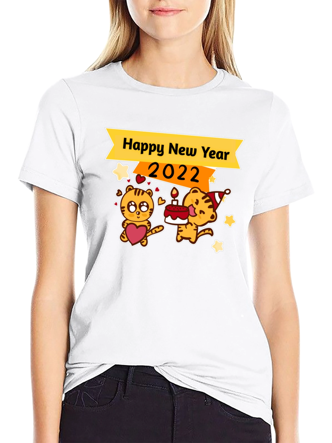 Happy New Year 2022 Tiger Graphic Tee