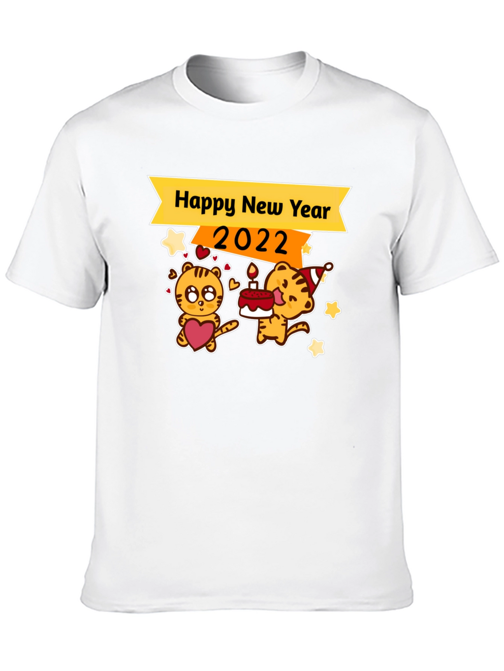 Happy New Year 2022 Tiger Graphic Tee