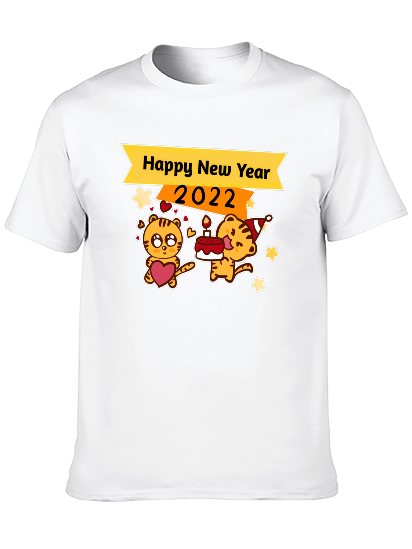 Happy New Year 2022 Tiger Graphic Tee