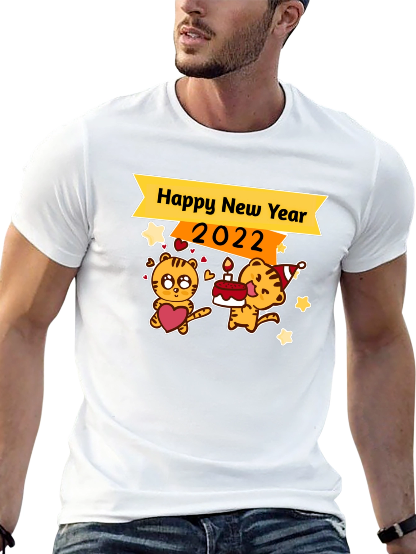 Happy New Year 2022 Tiger Graphic Tee
